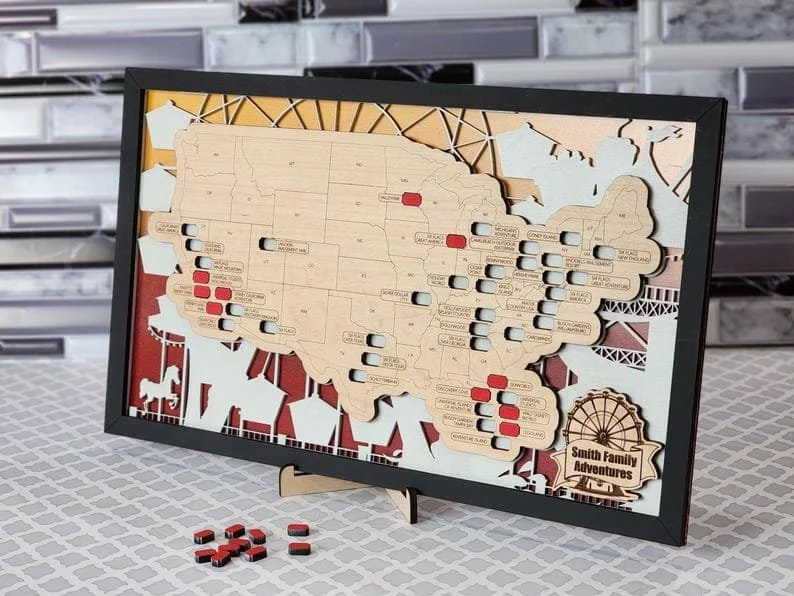 Theme Park Tracking Map