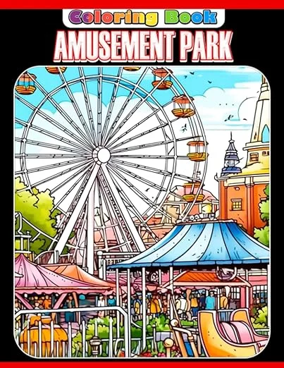 Amusement Park Coloring Book