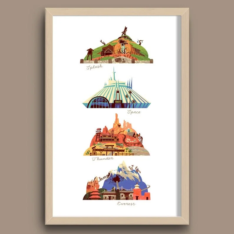 Disney Mountains Print