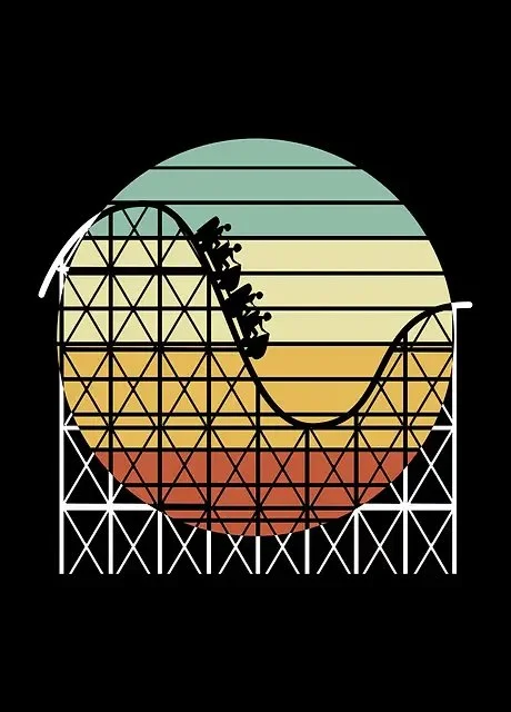 Displate Roller Coaster Metal Poster