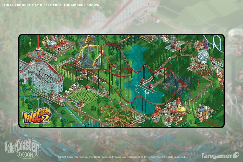 Roller Coaster Tycoon Desk Mat
