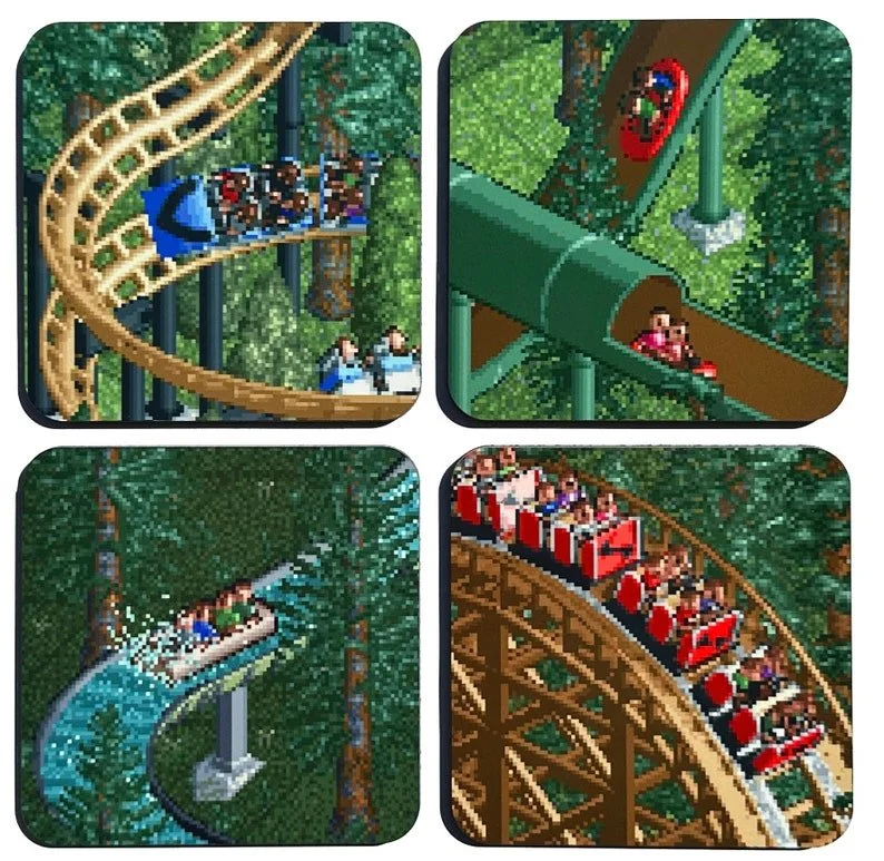 Roller Coaster Tycoon Drink Coasters