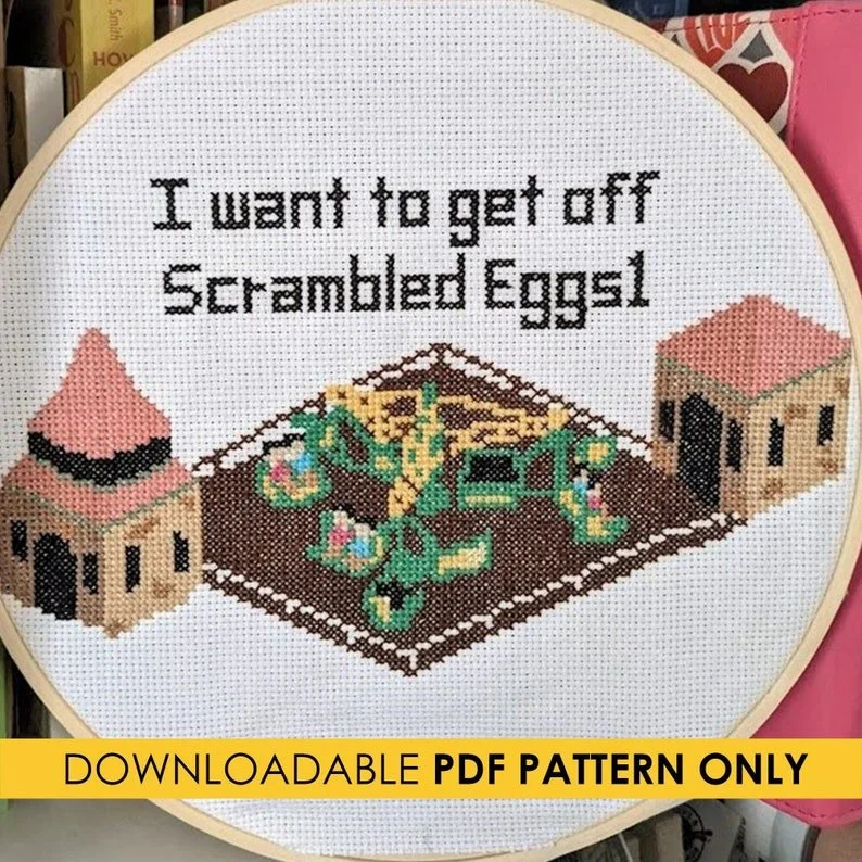 RollerCoaster Tycoon Scrambler Cross-Stitch Pattern