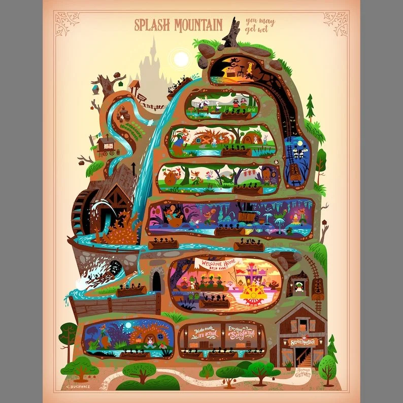 Splash Mountain Print