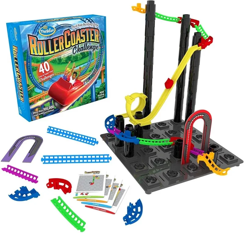 ThinkFun Roller Coaster Building Challenge Game